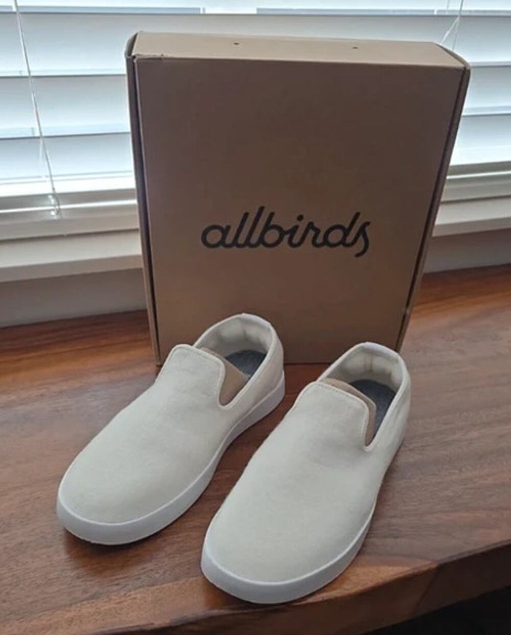 Mens Allbirds wool Loungers Natural White Size 8 NIB